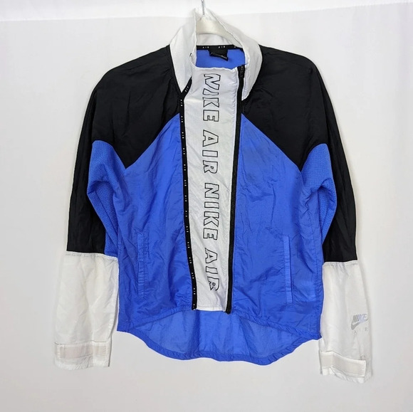 NIKE AIR size XS Moto Full-Zip Up Water Repel Running Jacket Sweater CJ1874-010 - Picture 11 of 16